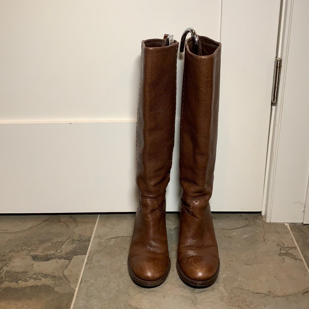 Tory Burch Long brown leather boot size 6